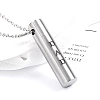 Stainless Steel Urn Ashes Necklaces NQ6466-1-1