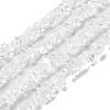 Spray Painted Transparent Glass Beads Strands GLAA-P060-01A-14-1
