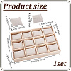12 Grids Wooden Bracelet Organizer Display Trays BDIS-WH0006-010-2