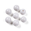 Opaque Solid Color Glass Beads GLAA-N007-8mm-A08-1