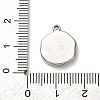304 Stainless Steel Pendants STAS-I348-02P-01-3