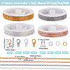 DIY Iron Cable Chains Bracelets Necklaces Making Kits DIY-SP0002-14A-2