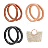 SUPERFINDINGS 6Pcs 3 Colors Wooden Bag Handles FIND-FH0004-61-1