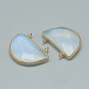 Opalite Semi Circle Pendants G-Q972-16-2