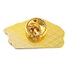 Golden Zinc Alloy Brooches JEWB-Z015-01C-2