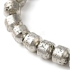 Electroplated Natural Lava Rock Beads Strands G-L606-B02-01A-2