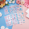 18 Sheets 18 Colors Self Adhesive Mobile Phone Stickers AJEW-TA0001-17-5