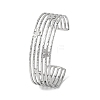 Butterfly 304 Stainless Steel Cuff Bangles for Women BJEW-B104-23P-1