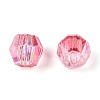 Transparent Spray Painted Glass Beads LS-EGLA-N018-4mm-07-3