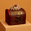 Retro Wooden Jewelry Storage Treasure Chest with Latch Clasps for Trinkets CON-CL0001-12-5