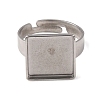 Adjustable 304 Stainless Steel Finger Rings Components SA-CBA8B85-08D-P-3