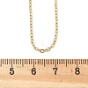 PVD Vacuum Plating 304 Stainless Steel Cable Chain Necklace STAS-T040-PJ205-40-2