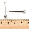 Tarnish Resistant 304 Stainless Steel Threaded Ball Eyepin X-STAS-M330-01A-P-4