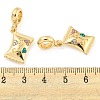 Rack Plating Alloy Pave Rhinestone Sweet Candy European Dangle Charms FIND-B034-04G-3