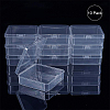 Transparent Plastic Bead Containers CON-BC0004-62-4