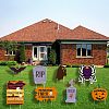 Plastic Yard Signs Display Decorations DIY-WH0248-033-4