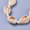 Adjustable Cowrie Shell Beaded Necklace and Bracelets Jewelry Sets SJEW-JS01019-9