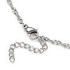 304 Stainless Steel Singapore Chain Necklaces NJEW-JN02930-04-3
