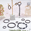   16Pcs 8 Styles Alloy Spring Gate Rings FIND-PH0007-80B-4