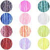 12Pcs 12 Colors Laser PET Hair Wig OHAR-SP0001-05B-3