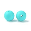 Round Food Grade Eco-Friendly Silicone Focal Beads SIL-F003-01E-4