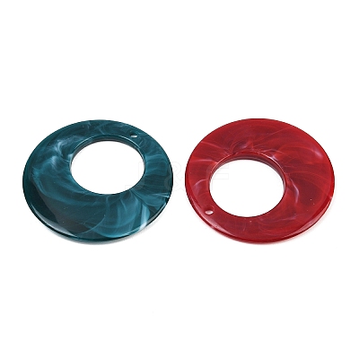 Imitation Jade Resin Pendants RE-CBA476D-01B-1
