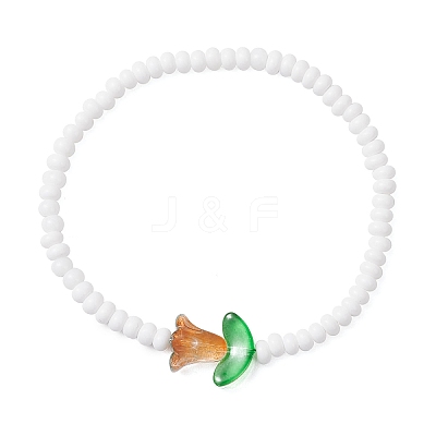 Glass Seed Beads Stretch Bracelets for Women BJEW-MZ00200-04-1