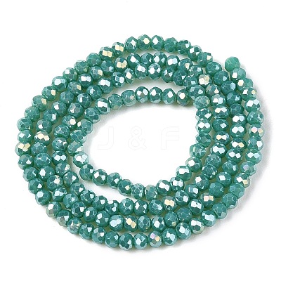 Electroplate Glass Beads Strands LS-EGLA-A044-P1mm-B31-1