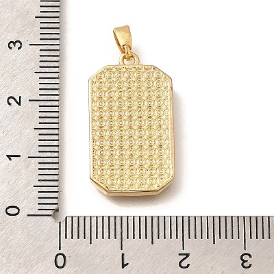 Tarot Card Brass Enamel Pendents KK-R212-02G-01-1