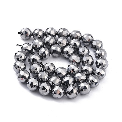 Terahertz Stone Beads Strands G-D461-13D-1
