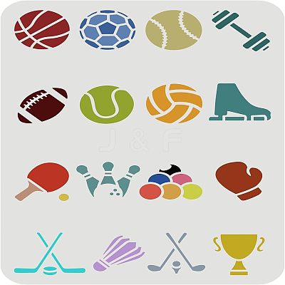 Plastic Reusable Drawing Painting Stencils Templates DIY-WH0202-339-1