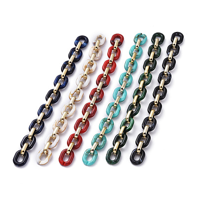Handmade Acrylic Cable Chains AJEW-JB00658-1