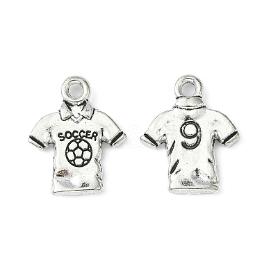 Tibetan Style Alloy T-Shirt Pendants EA8750Y-1
