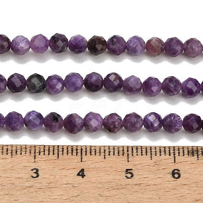 Natural Charoite Beads Strands GG-CBA77FB-B02-4mm-1