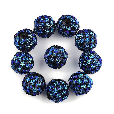 10Pcs Opaque Acrylic Beads OACR-YW0003-35I-1