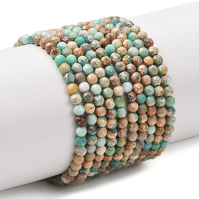 Natural Imperial Jasper Beads Strands G-L578-A13-1