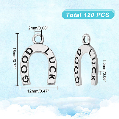 120Pcs Alloy Pendants TIBEP-DC0001-28-1