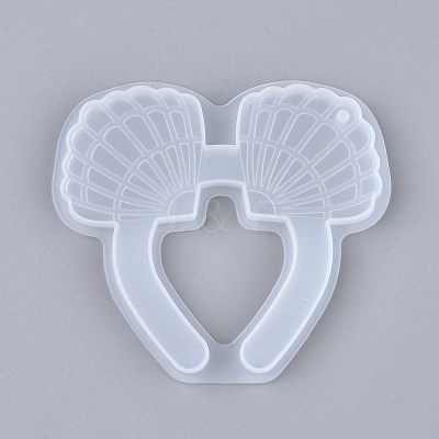 Scallop Shape Pendant Silicone Molds X-DIY-I036-21-1