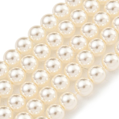 Glass Pearl Beads Strands X-HY-G002-01B-02-1