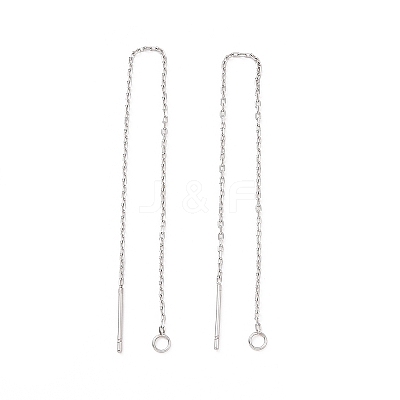 Non-Tarnish 304 Stainless Steel Stud Earring Finding X-STAS-E161-06P-1
