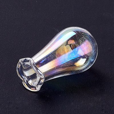 Miniature Glass Vase Ornaments AJEW-Z006-01F-1