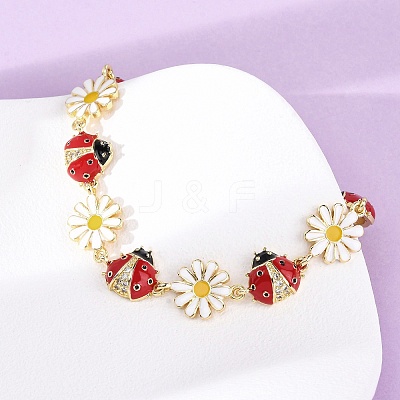 Brass Micro Pave Clear Cubic Zirconia Bangles for Women BJEW-H209-08B-G-1