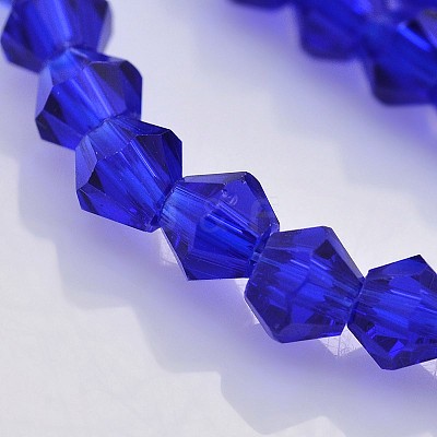 Faceted Bicone Glass Beads Strands LS-EGLA-P017-4mm-08-1