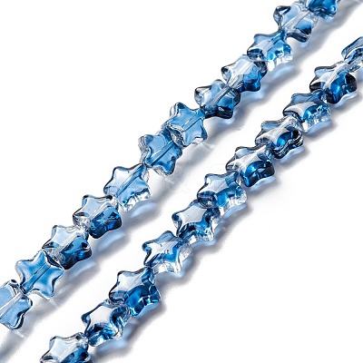 Transparent Glass Beads Strand GLAA-F112-02H-1
