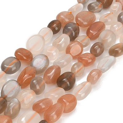Natural Multi-Moonstone Beads Strands GG-CBAC61B-B03-02-1