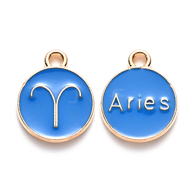 Alloy Enamel Pendants ENAM-S124-01B-02A-1