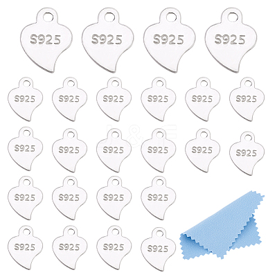 24Pcs 925 Sterling Silver Chain Extender Drop STER-HY0001-15-1