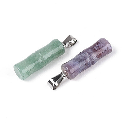 Natural & Synthetic Mixed Stone Pendants G-N353-04-1