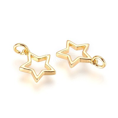 Brass Charms KK-G364-12G-1