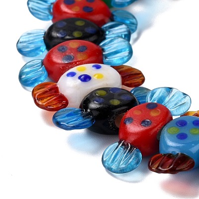 Handmade Lampwork Beads Strands LAMP-I022-24-1